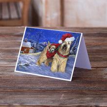Load image into Gallery viewer, Wheaten Terrier Christmas Greeting Cards -  Blank Note Cards – 8-Pack of Artist-Designed Cards with Envelopes