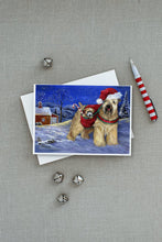 Load image into Gallery viewer, Wheaten Terrier Christmas Greeting Cards -  Blank Note Cards – 8-Pack of Artist-Designed Cards with Envelopes