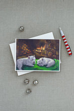 Load image into Gallery viewer, Westie A Winter's Night Greeting Cards -  Blank Note Cards – 8-Pack of Artist-Designed Cards with Envelopes
