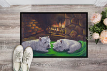 Load image into Gallery viewer, Westie A Winter's Night Doormat - 18x27 Decorative Floor Mat – Indoor/Outdoor Rug with Artistic Flair PPP3276MAT
