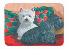 Load image into Gallery viewer, Westie and Scottie Great Scots Machine Washable Memory Foam Mat PPP3277RUG