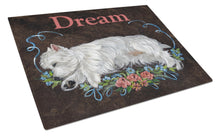 Load image into Gallery viewer, Westie Dream Glass Cutting Boards – Durable, Decorative Kitchen Art Large PPP3278LCB