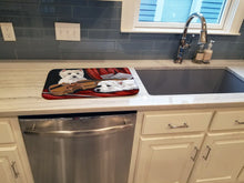 Load image into Gallery viewer, Westie Fiddlers Dish Drying Mat – Absorbent, Artistic Kitchen Essentials PPP3279DDM