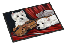 Load image into Gallery viewer, Westie Fiddlers Doormat - 24x36 Decorative Floor Mat – Indoor/Outdoor Rug with Artistic Flair PPP3279JMAT
