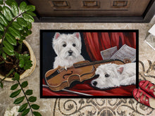 Load image into Gallery viewer, Westie Fiddlers Doormat - 18x27 Decorative Floor Mat – Indoor/Outdoor Rug with Artistic Flair PPP3279MAT