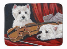 Load image into Gallery viewer, Westie Fiddlers Machine Washable Memory Foam Mat PPP3279RUG