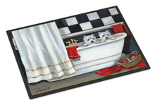 Load image into Gallery viewer, Westie Pour Le Bain Bathtime Doormat - 18x27 Decorative Floor Mat – Indoor/Outdoor Rug with Artistic Flair PPP3281MAT