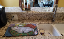 Load image into Gallery viewer, Westie Precious Toto Dish Drying Mat – Absorbent, Artistic Kitchen Essentials PPP3282DDM