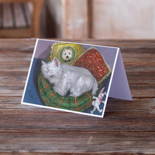 Load image into Gallery viewer, Westie Precious Toto Greeting Cards -  Blank Note Cards – 8-Pack of Artist-Designed Cards with Envelopes