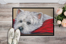 Load image into Gallery viewer, Westie Red Pillow Doormat - 24x36 Decorative Floor Mat – Indoor/Outdoor Rug with Artistic Flair PPP3284JMAT