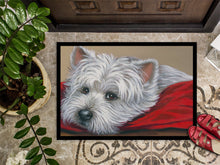 Load image into Gallery viewer, Westie Red Pillow Doormat - 18x27 Decorative Floor Mat – Indoor/Outdoor Rug with Artistic Flair PPP3284MAT