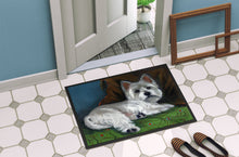 Load image into Gallery viewer, Westie Wake Up Doormat - 18x27 Decorative Floor Mat – Indoor/Outdoor Rug with Artistic Flair PPP3287MAT