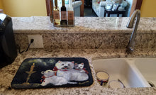 Load image into Gallery viewer, Westie Westie's Aglow Dish Drying Mat – Absorbent, Artistic Kitchen Essentials PPP3288DDM