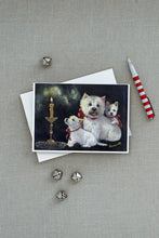 Load image into Gallery viewer, Westie Westie's Aglow Greeting Cards -  Blank Note Cards – 8-Pack of Artist-Designed Cards with Envelopes