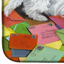 Load image into Gallery viewer, Westie Zoe's Mail Dish Drying Mat – Absorbent, Artistic Kitchen Essentials PPP3289DDM