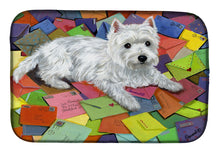 Load image into Gallery viewer, Westie Zoe's Mail Dish Drying Mat – Absorbent, Artistic Kitchen Essentials PPP3289DDM