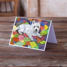 Load image into Gallery viewer, Westie Zoe's Mail Greeting Cards -  Blank Note Cards – 8-Pack of Artist-Designed Cards with Envelopes