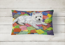 Load image into Gallery viewer, Westie Zoe's Mail Canvas Fabric Decorative Pillow PPP3289PW1216