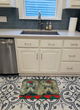 Load image into Gallery viewer, Yorkshire Terrier Yorkie 2 Hearts Machine Washable Memory Foam Mat PPP3290RUG