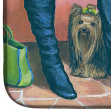 Load image into Gallery viewer, Yorkshire Terrier Yorkie on the Go Dish Drying Mat – Absorbent, Artistic Kitchen Essentials PPP3292DDM