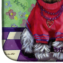Load image into Gallery viewer, Schnauzer Love and Peace Dish Drying Mat – Absorbent, Artistic Kitchen Essentials PPP3333DDM