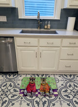 Load image into Gallery viewer, Schnauzer Love and Peace Machine Washable Memory Foam Mat PPP3333RUG