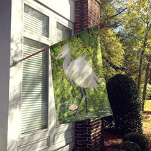 Load image into Gallery viewer, Snowy Egret Under Plum Tree Flag Canvas House Size PRS4002CHF
