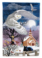 Load image into Gallery viewer, Owl Halloween Moon Garden Flag – Decorative Outdoor Yard Flag PRS4013GF