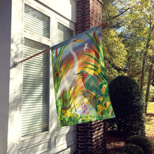 Load image into Gallery viewer, Green And White Herons Flag Canvas House Size PRS4014CHF