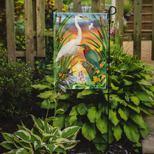 Load image into Gallery viewer, Green And White Herons Garden Flag – Decorative Outdoor Yard Flag PRS4014GF