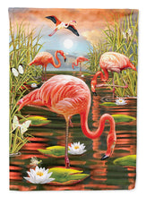 Load image into Gallery viewer, Flamingos Everywhere Flag Canvas House Size PRS4017CHF