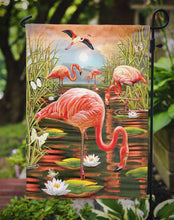 Load image into Gallery viewer, Flamingos Everywhere Garden Flag – Decorative Outdoor Yard Flag PRS4017GF