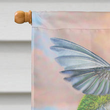 Load image into Gallery viewer, Black Chinned Hummingbirds Orchids Flag Canvas House Size PRS4020CHF