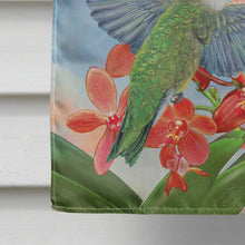 Load image into Gallery viewer, Black Chinned Hummingbirds Orchids Flag Canvas House Size PRS4020CHF
