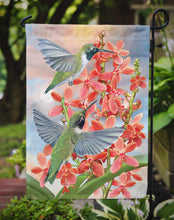 Load image into Gallery viewer, Black Chinned Hummingbirds Orchids Garden Flag – Decorative Outdoor Yard Flag PRS4020GF