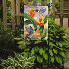 Load image into Gallery viewer, Black Chinned Hummingbirds Golden Heliconia Garden Flag – Decorative Outdoor Yard Flag PRS4021GF