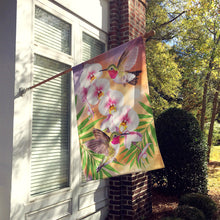 Load image into Gallery viewer, Anna's Hummingbirds Phalaenopsis Flag Canvas House Size PRS4023CHF