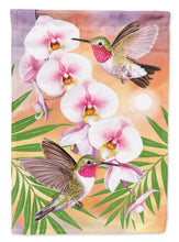 Load image into Gallery viewer, Anna's Hummingbirds Phalaenopsis Flag Canvas House Size PRS4023CHF