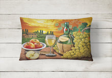 Load image into Gallery viewer, Soave, Apple, Wine and Cheese Canvas Fabric Decorative Pillow PRS4027PW1216