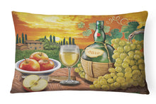 Load image into Gallery viewer, Soave, Apple, Wine and Cheese Canvas Fabric Decorative Pillow PRS4027PW1216