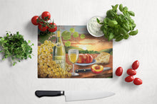 Load image into Gallery viewer, Chablis, Peach, Wine and Cheese Glass Cutting Boards – Durable, Decorative Kitchen Art Large PRS4028LCB