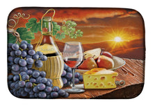 Load image into Gallery viewer, Chianti, Pears, Wine and Cheese Dish Drying Mat – Absorbent, Artistic Kitchen Essentials PRS4029DDM