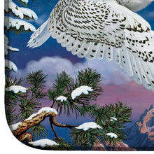 Load image into Gallery viewer, Snowy Owl Dish Drying Mat – Absorbent, Artistic Kitchen Essentials PRS4030DDM