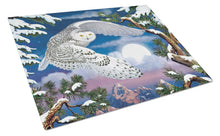 Load image into Gallery viewer, Snowy Owl Glass Cutting Boards – Durable, Decorative Kitchen Art Large PRS4030LCB