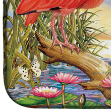 Load image into Gallery viewer, Scarlet And White Ibis Dish Drying Mat – Absorbent, Artistic Kitchen Essentials PRS4033DDM