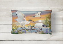 Load image into Gallery viewer, Sacred Ibis Canvas Fabric Decorative Pillow PRS4035PW1216