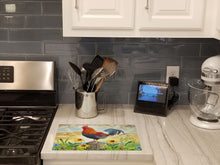 Load image into Gallery viewer, Rooster At Dawn Glass Cutting Boards – Durable, Decorative Kitchen Art Large PRS4038LCB
