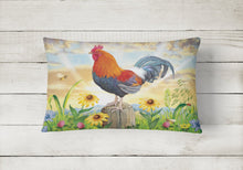 Load image into Gallery viewer, Rooster At Dawn Canvas Fabric Decorative Pillow PRS4038PW1216