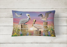 Load image into Gallery viewer, Pelicans Canvas Fabric Decorative Pillow PRS4041PW1216