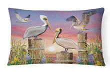 Load image into Gallery viewer, Pelicans Canvas Fabric Decorative Pillow PRS4041PW1216